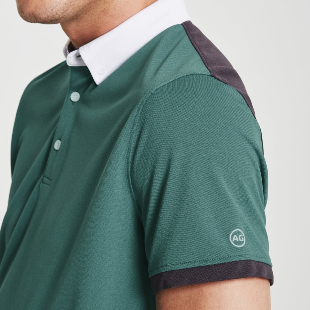 Ag Adriano Goldschmied Men's Green Polo Shirt